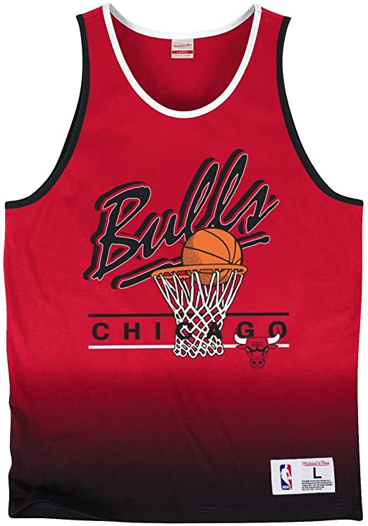 Mens Chicago Bulls Mitchell Ness Color Fade Tank Top