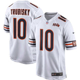 Men's Chicago Bears Mitchell Trubisky Nike White 100th Season Game Jersey - Pro Jersey Sports