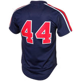 Men's Reggie Jackson California Angels Mitchell & Ness Cooperstown Collection Mesh Batting Practice Button-Up Jersey - Navy - Pro Jersey Sports
