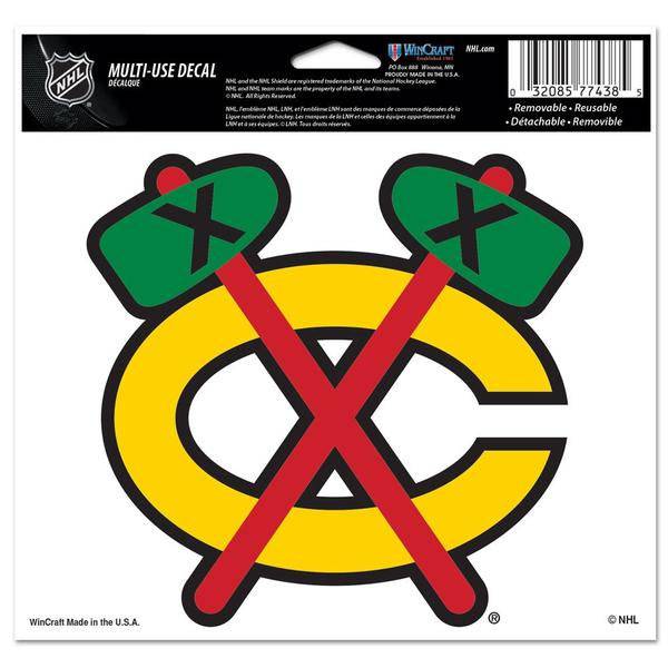 Chicago Blackhawks 5X6 Multi Use Decal By Wincraft