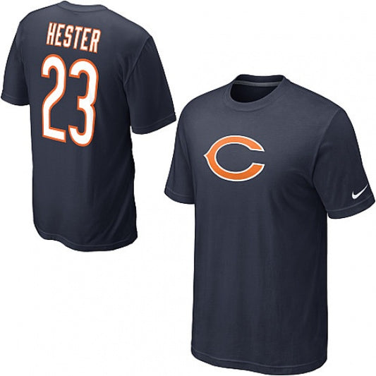 Men's Chicago Bears Devin Hester Nike Navy Name & Number Player T-Shirt