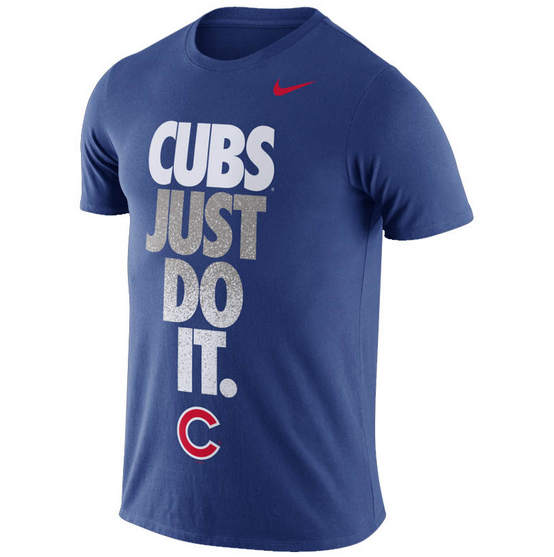 Nike Men's Chicago Cubs Just Do It Short Sleeve T-Shirt (Royal)