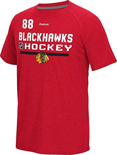 Men's Chicago Blackhawks Patrick Kane Red Freeze Speedwick Name & Number T-Shirt