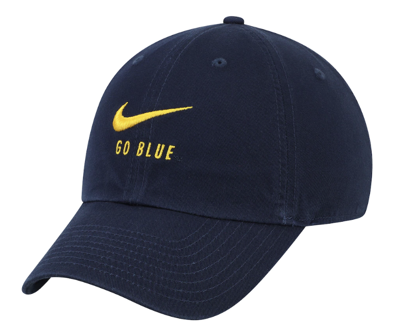 Michigan Wolverines Nike Go Blue Big Swoosh Heritage 86 Adjustable Hat