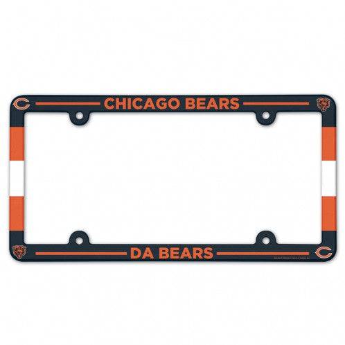 Chicago Bears "Da Bears" Plastic License Plate Frame