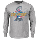 Men's Big & Tall Chicago Cubs 2016 World Series Champions Locker Room Long Sleeve Tee - Pro Jersey Sports