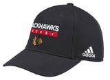 Men’s Chicago Blackhawks Authentic Collection Foxtrot Structured Flex Fit Hat By Adidas - Pro Jersey Sports