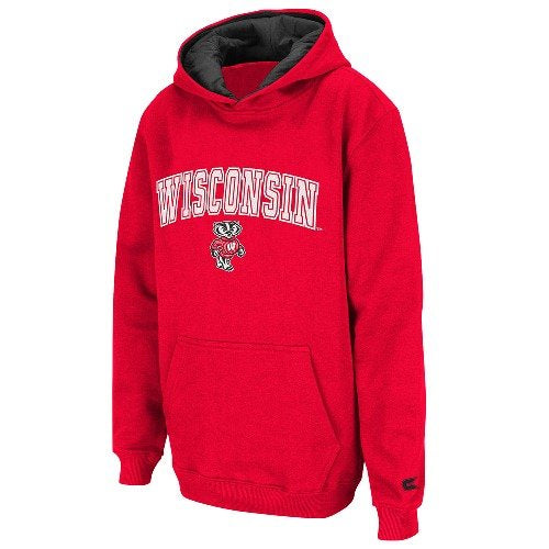 Wisconsin Badgers Youth Automatic Pullover Hooded Sweatshirt