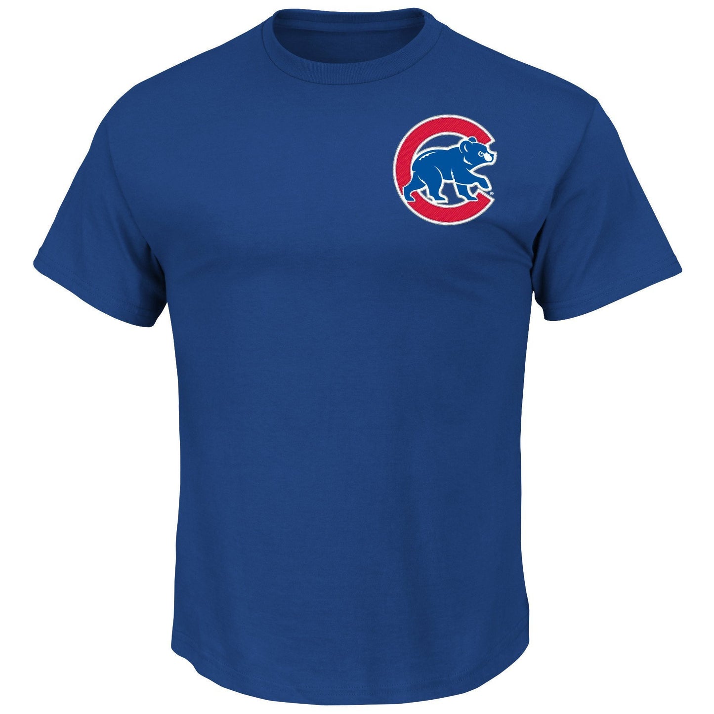 Men's Chicago Cubs Majestic Royal Wordmark T-Shirt