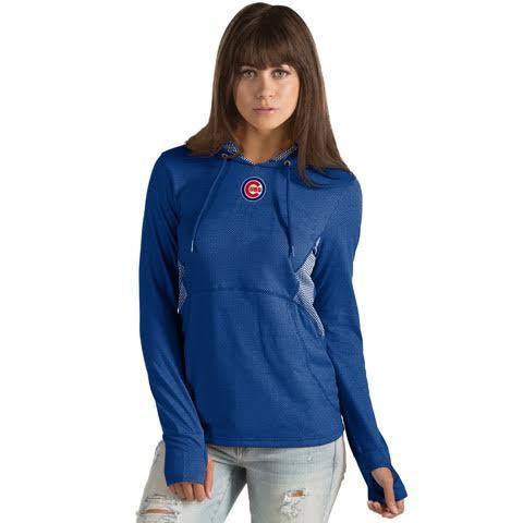 Women's Chicago Cubs Rundown Hooded Long Sleeve Tee - Pro Jersey Sports