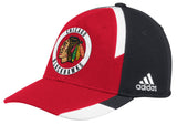 Men’s Chicago Blackhawks Authentic Collection Echo Practice Structured Flex Fit Hat By Adidas - Pro Jersey Sports