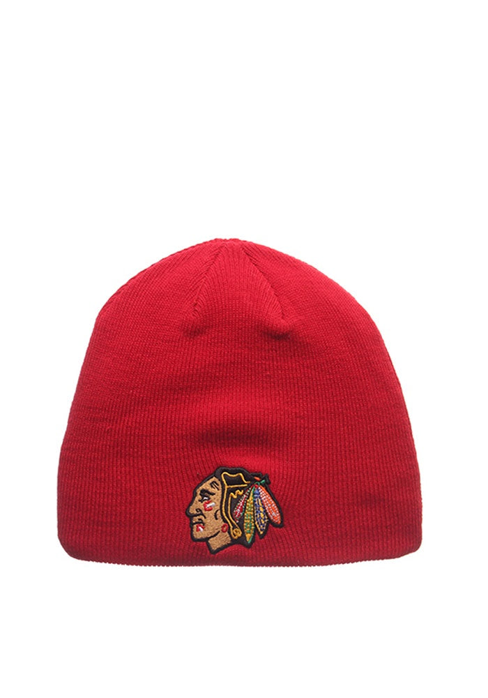 Men's Chicago Blackhawks Red Edge Zephyr Beanie Knit Hat