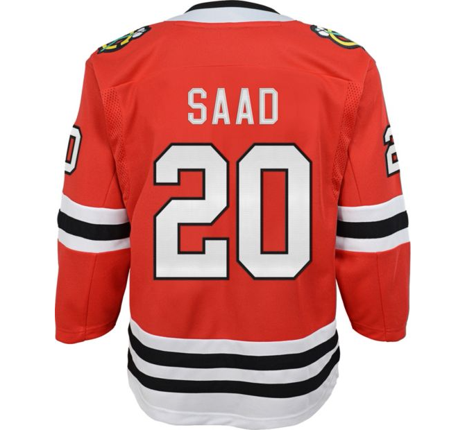 Youth Chicago Blackhawks Brandon Saad NHL Branded Premier Home Jersey