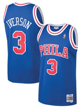 Men's Philadelphia 76ers Allen Iverson Mitchell & Ness Royal 1996-97 Hardwood Classics Swingman Jersey - Pro Jersey Sports