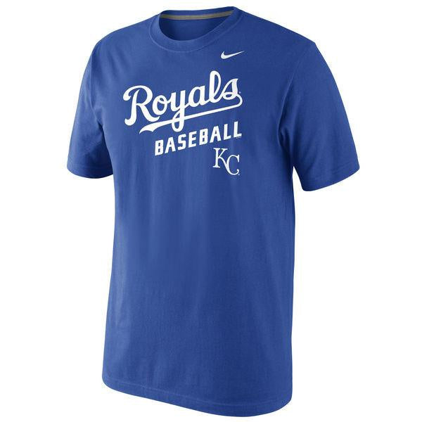 Men's Nike Royal Blue Kansas City Royals Home Practice T-Shirt