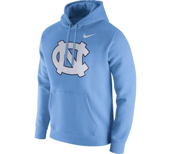 Nike Men's North Carolina Tar Heels Carolina Blue Club Fleece Hoodie