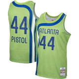 Men's Atlanta Hawks Green "Pistol" Pete Maravich Mitchell & Ness 1970-71 Hardwood Classics Swingman Jersey - Pro Jersey Sports