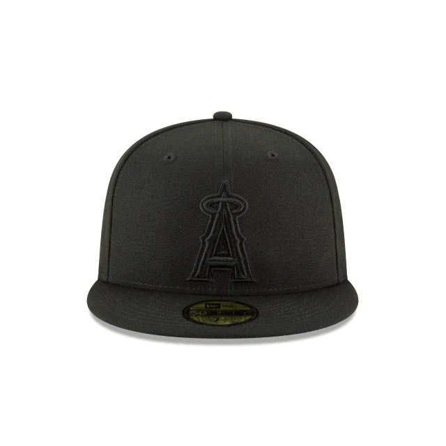 Anaheim Angels Tonal Black On Black 59Fifty Fitted Hat