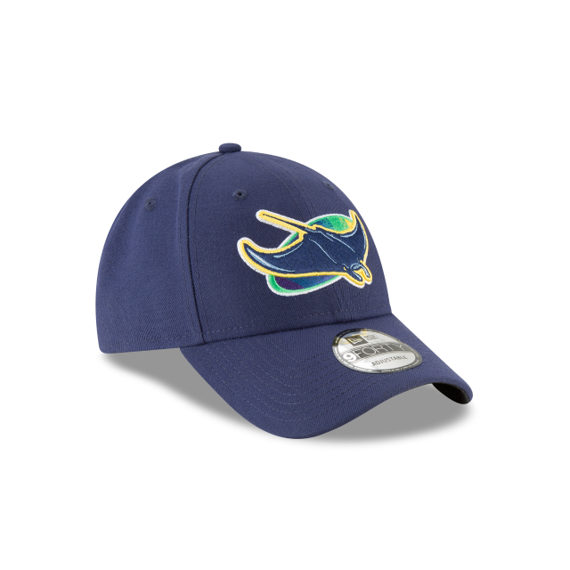 Mens New Era Tampa Bay Rays The League Navy Alternate 9FORTY Adjustable Game Cap
