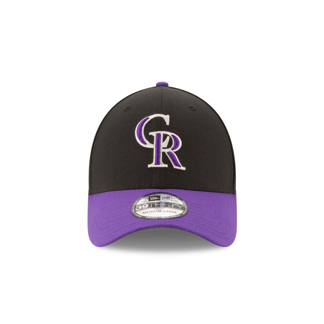 Colorado Rockies Team Classic 2 Tone Black/Purple Alternate 39THIRTY Flex Fit Hat By New Era