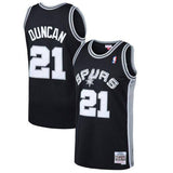 Mens San Antonio Spurs Tim Duncan Mitchell & Ness Black 1998-99 Hardwood Classics Swingman Jersey - Pro Jersey Sports