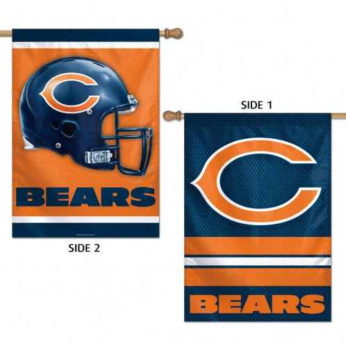 Chicago Bears Premium 28X40 2-Sided Vertical Flag