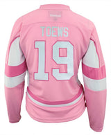 Youth Girls Jonathan Toews Chicago Blackhawks Pink Replica Player Jersey - Pro Jersey Sports