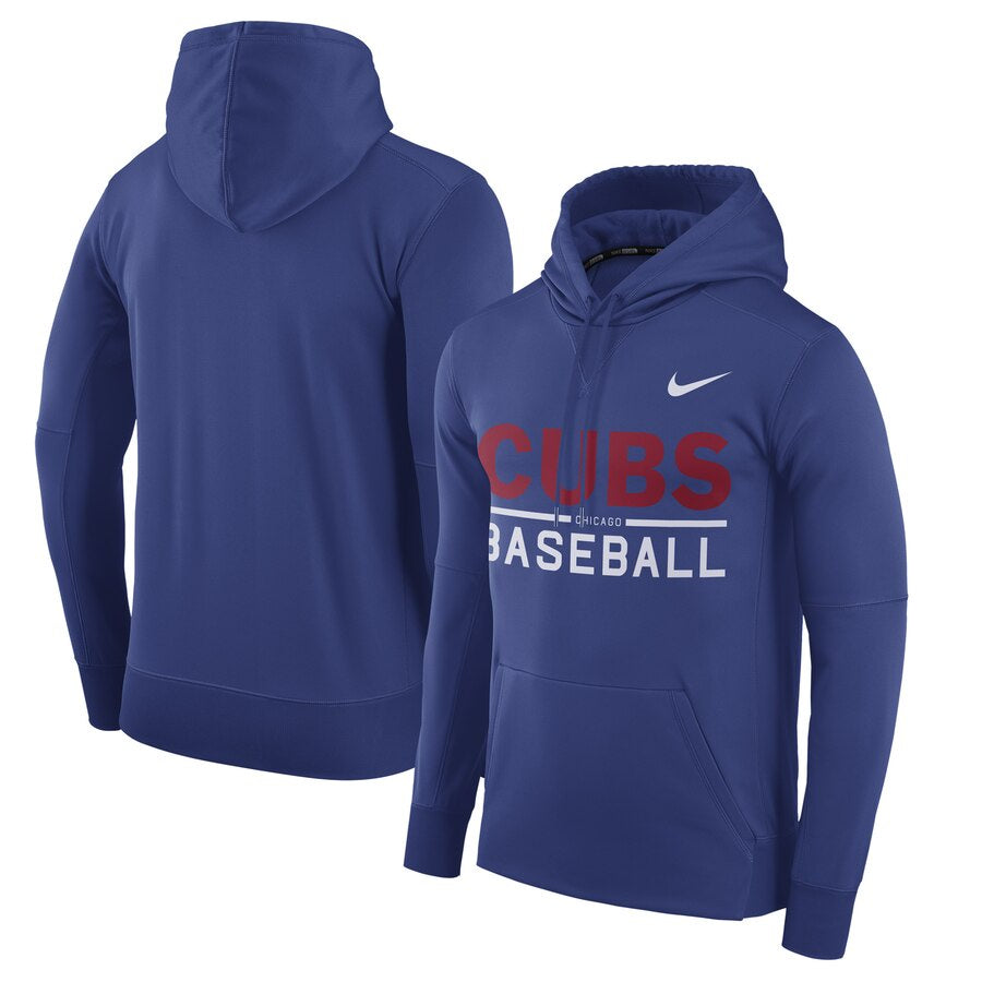 Men's Nike Royal Chicago Cubs Pullover Hoodie