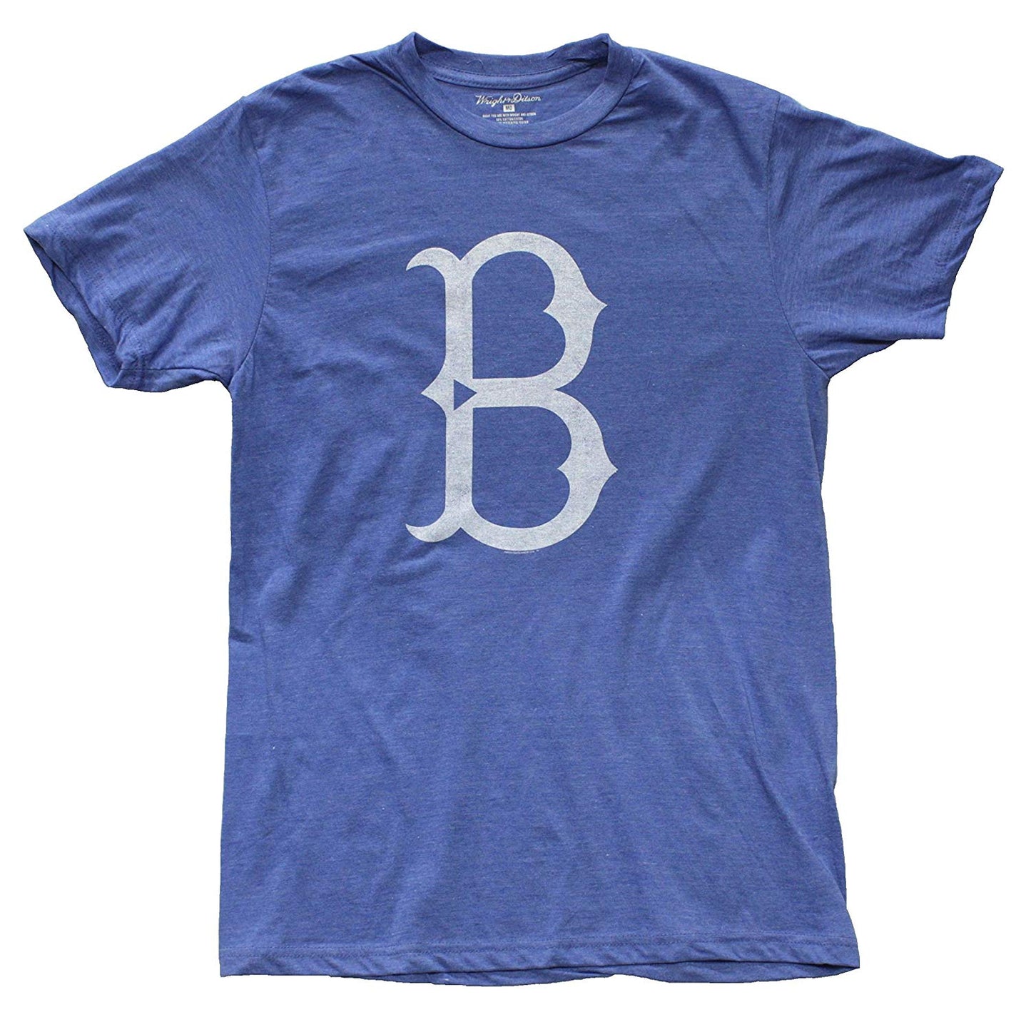 MLB Brooklyn Dodgers Heathered Vintage Soft T-Shirt by Wright & Ditson