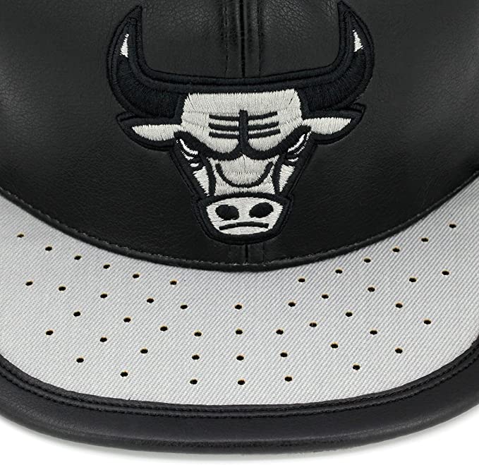 Chicago Bulls Day One Black And Gray Mitchell & Ness Snapback Hat