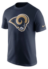 Youth Los Angeles Rams Navy Essential Logo Tee By Nike - Pro Jersey Sports