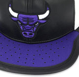 Chicago Bulls Day One Black/ White/ Purple Mitchell & Ness Snapback Hat - Pro Jersey Sports