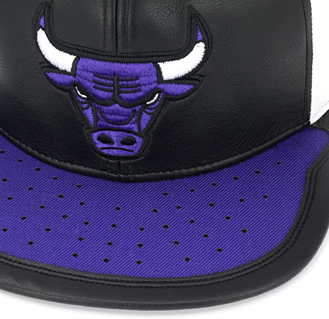 Chicago Bulls Day One Black/ White/ Purple Mitchell & Ness Snapback Hat - Pro Jersey Sports