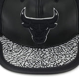 Chicago Bulls Day One Black & White Cement Mitchell & Ness Snapback Hat - Pro Jersey Sports