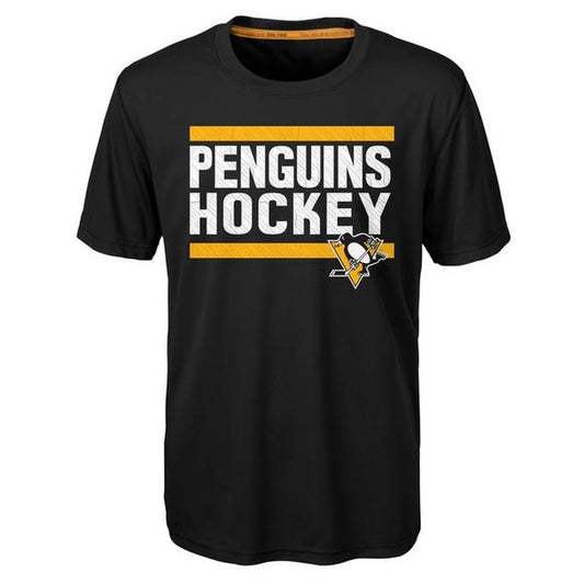 Youth Pittsburgh Penguins Shootout Dri-Tek Tee By Outerstuff