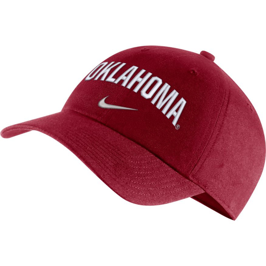 Oklahoma Sooners Nike Heritage 86 Arch Adjustable Performance Hat