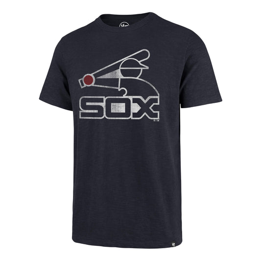 '47 Brand Men's Chicago White Sox MLB Navy Grit Vintage Scrum T-Shirt
