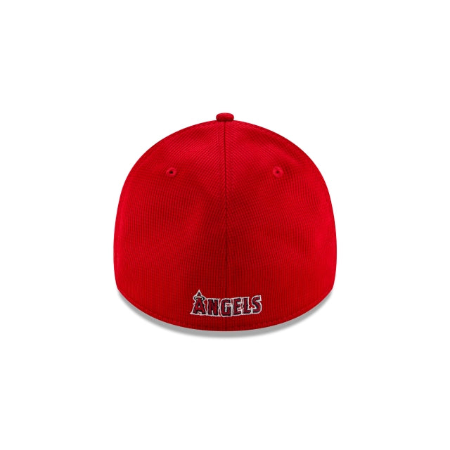 Men's Anaheim Angels New Era Red Clubhouse 39THIRTY Flex Hat