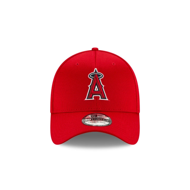 Men's Anaheim Angels New Era Red Clubhouse 39THIRTY Flex Hat