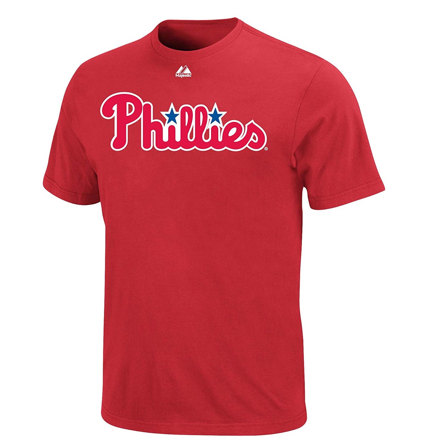 Majestic Philadelphia Phillies Red Wordmark T-Shirt