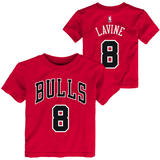 Child Zach Lavine Chicago Bulls Name And Number Tee - Pro Jersey Sports
