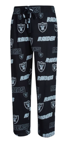 Men’s NFL Las Vegas Raiders Slide Knit Pajama Pants By Concepts Sport