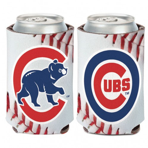 Chicago Cubs 2 Sided Baseball Seam 12 oz. Can Cooler By Wincraft