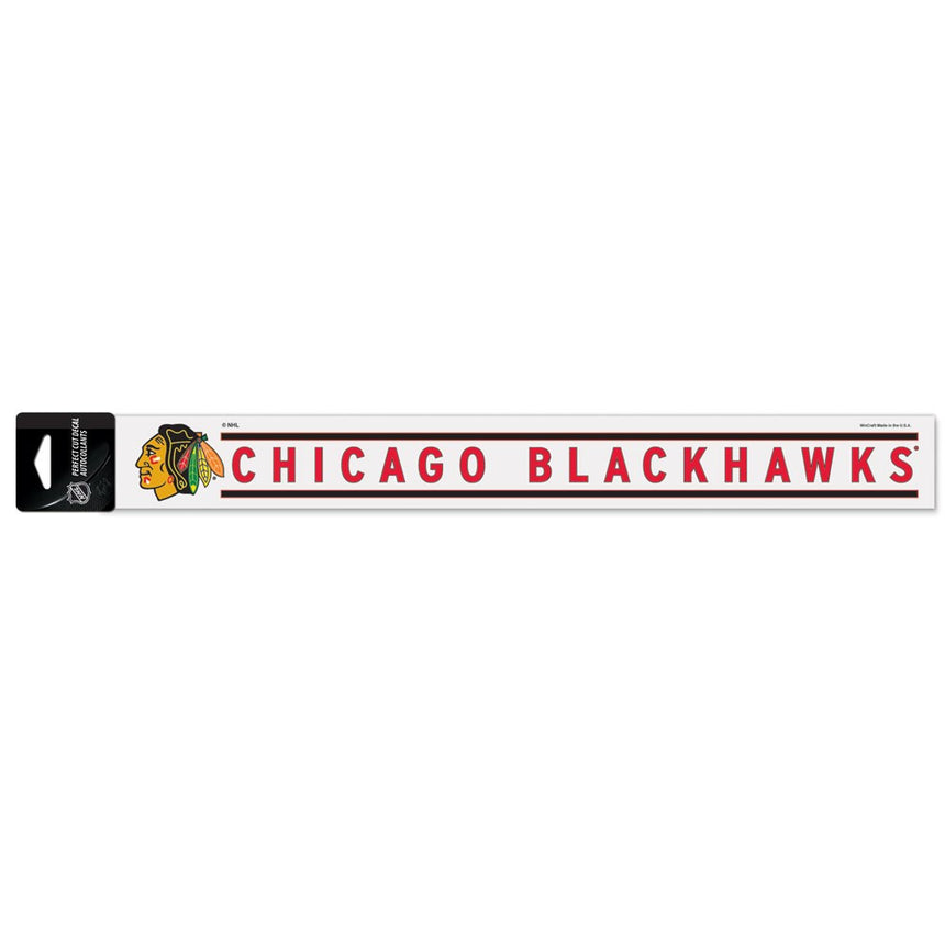 Chicago Blackhawks Perfect Cut Decals 2" x 17" - Pro Jersey Sports