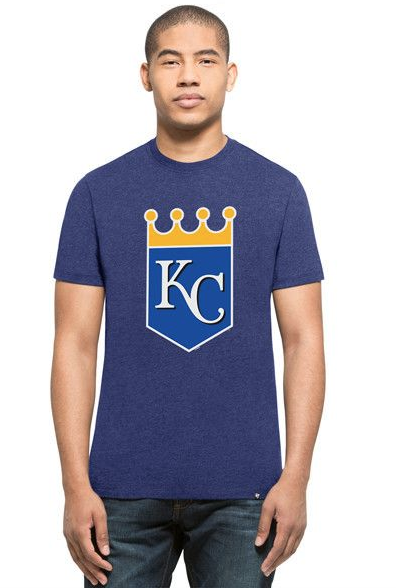 '47 Brand Men's Kansas City Royals Blue Primary Logo Club Tee