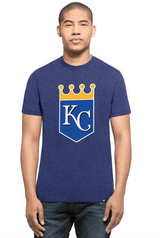 '47 Brand Men's Kansas City Royals Blue Primary Logo Club Tee - Pro Jersey Sports