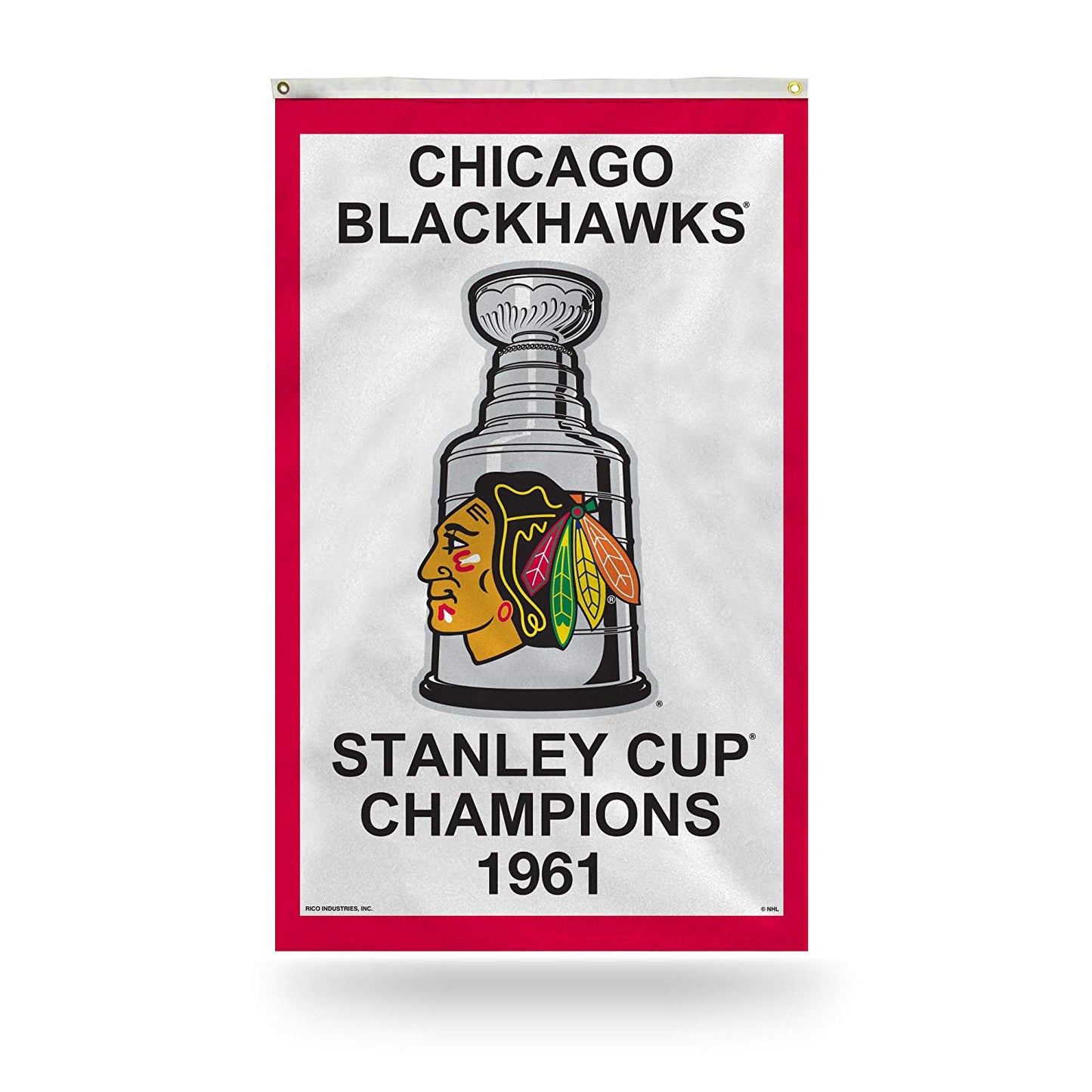 Chicago Blackhawks 1961 Stanley Cup Champions 3' x 5' Vertical Banner Flag