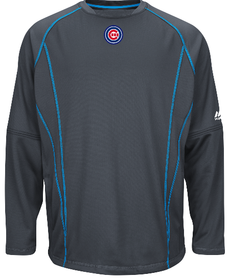 Men's Chicago Cubs Authentic Collection Fashion Practice Pullover