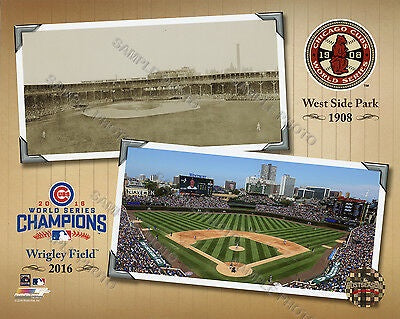 West Side Park-Wrigley Field Composite Chicago Cubs 2016 World Series Champions Photo