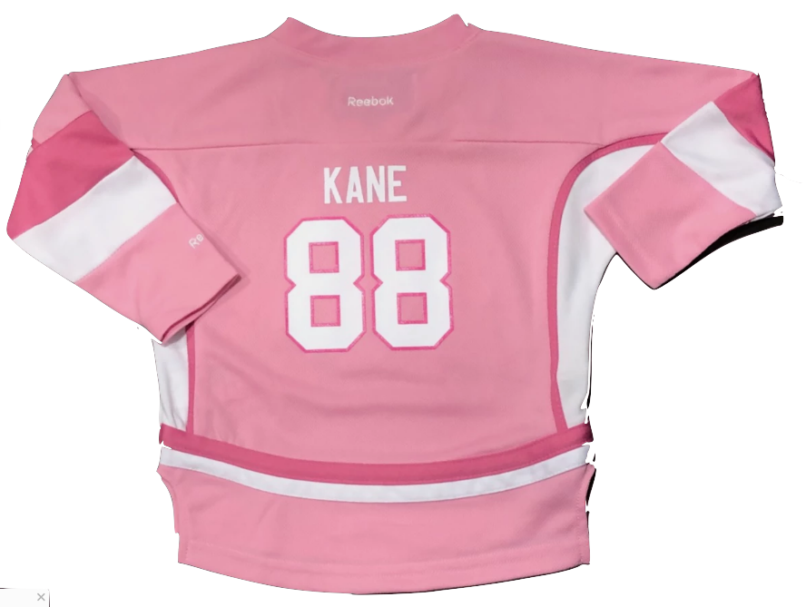 Chicago Blackhawks Patrick Kane Infant PINK Replica Player Jersey